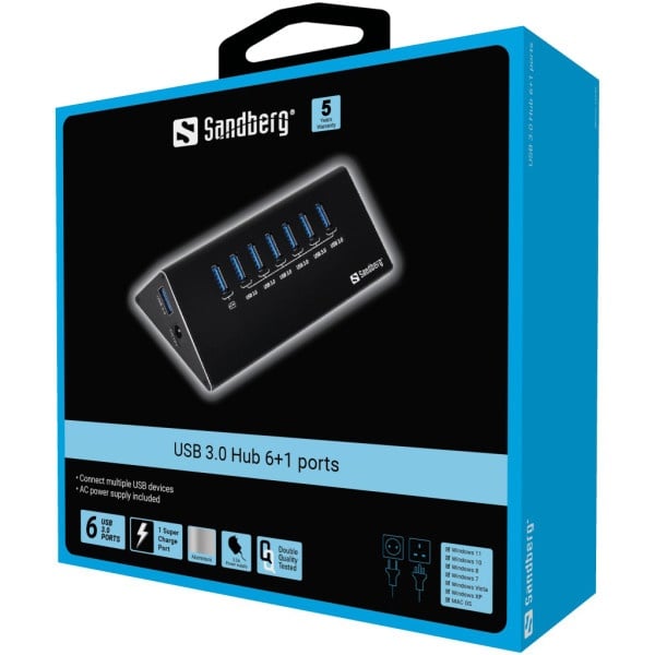 Sandberg USB 3.0 Hub 6 1 ports Cijene