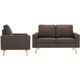  2-dijelni set sofa od tkanine smeđi | shoptok.hr