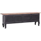  ormarić crni 120 x 30 x 40 od masivnog drva mahagonija | shoptok.hr