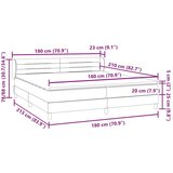 Box Spring postelja z vzmetnicami Roza 180x210 cm Velvet, (21790837) | Shoptok.si