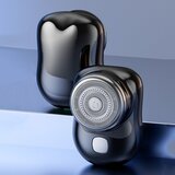 SARAHE Prenosni mini brivnik s tremi obročki, mrežasti električni brivnik za moške, barva: črna, (22149585) | Shoptok.si
