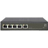 LevelOne Hilbert 5-Port Gigabit PoE Smart Lite Switch, 802.3at /af PoE, 4 PoE Outputs, 60W PoE Power Budget | shoptok.hr