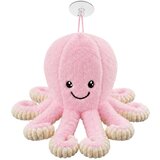  Plišana igračka hobotnica s vakuumskom čašicom, ružičasta, 16 cm | shoptok.hr