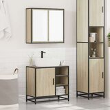 vidaXL 2-dijelni set kupaonskog namještaja boja hrasta sonome drveni | shoptok.hr
