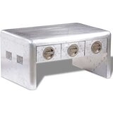  Letalska klubska mizica s 3 predali starinski letalski stil - Klubska Mizica, (21574998) | Shoptok.si