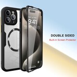 Techsuit ColorVerse 360 MagSafe serija dvostranska zaščitna maskica za iPhone 12 Pro – črna | Shoptok.si