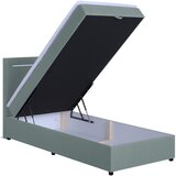 MID.YOU POSTELJA Z VZMETNICO 100 cm x 200 cm , tekstil, leseni material metino zelena | Shoptok.si