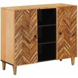vidaXL Omare za shranjevanje Rjava 90 x 33,5 x 75 cm Masiven les manga, (5000246532) | Shoptok.si