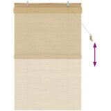 Rolo zavjesa Prirodna 80 x 160 cm Bambus | shoptok.hr