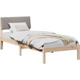  Kovinska posteljna konstrukcija Rjava in taupe 75 x 190 cm, (5000084183) | Shoptok.si