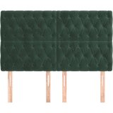  Posteljno vzglavje 4 kosa temno zelen 80x7x78/88 cm žamet, (20932168) | Shoptok.si