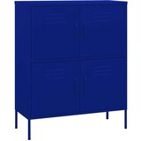 vidaXL Omara za shranjevanje mornarsko modra 80x35x101,5 cm jeklo | Shoptok.si