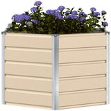  Cvetlično korito Slonokoščena 129 x 129 x 75 cm Jeklo, (5000207808) | Shoptok.si