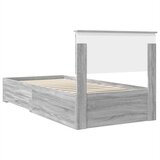  Krevetna konstrukcija Sivi Sonoma i srebrna 75 x 190 cm Slike