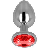Ohmama Anal Plug Metal Red 7cm | shoptok.hr
