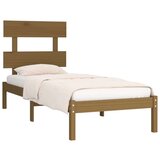 Posteljni okvir medeno rjav iz trdnega lesa 100x200 cm, (20644008) | Shoptok.si