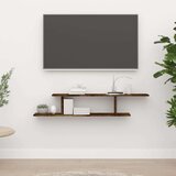  TV polica dimljeni hrast 125x18x23 cm konstruirano drvo Cijene