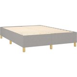  Box spring postelja z vzmetnico LED sv. siva 140x200 cm blago, (20726621) | Shoptok.si