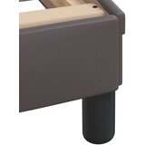  Okvir kreveta s LED svjetlima sivi 100 x 200 cm od umjetne kože | shoptok.hr