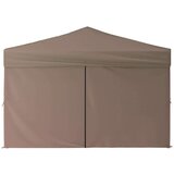  Zložljiv vrtni šotor s stranicami taupe 3x3 m, (20702477) | Shoptok.si