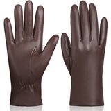 INF ženske tople zimske rokavice coffee l, (21638989) | Shoptok.si