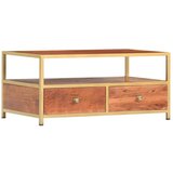 vidaXL Stolić za kavu 90 x 50 x 40 cm od masivnog drva bagrema | shoptok.hr