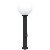  Stupić s utičnicom 80 cm Crna IP44 | shoptok.hr