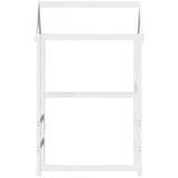 Krov za dječji krevet bijeli 118x70x176,5 cm masivna borovina | shoptok.hr