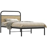 vidaXL Posteljni okvir brez vzmetnice 100x200 cm sonoma hrast inž. les Cene