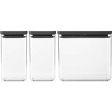 Brabantia Zložljiva kvadratna posoda za shranjevanje, Dark Grey - Set 1 (2x 1,6 L und 2x 3,5L) Cene
