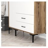 Hanah home kumsal st - walnut, white walnutwhite wardrobe | ePonuda.com