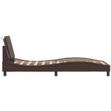 vidaXL Posteljni okvir z vzglavjem rjav 80x200 cm umetno usnje, (21111960) | Shoptok.si