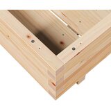  Vrtno cvetlično korito 100x100x26,5 cm trdna borovina | Shoptok.si