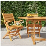  Sklopive vrtne stolice 2 kom 55x62x90 cm od masivne tikovine | shoptok.hr