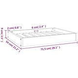  Krevet za pse bijeli 71,5x54x9 cm od masivne borovine | shoptok.hr