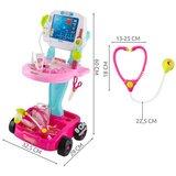 Kruzzel liječnička kolica za djecu sa svjetlom i zvukom, 18 u 1 | shoptok.hr