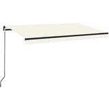 vidaXL Ročno zložljiva tenda 450x350 cm krem, (20965974) | Shoptok.si