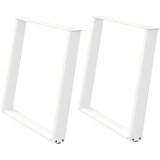  Noge za jedilno mizo v obliki črke U, 2 kosa, bele barve, 100 x (72-73) cm, jeklo, (22123884) | Shoptok.si