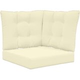  Jastuk za vanjsku sofU 3 pcs Krema Poliester - Krema 60 x 60 cm 1x sjedalo +1x naslon +1x bočna strana (2D s bartagom) | shoptok.hr