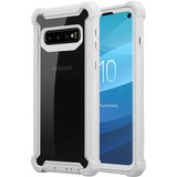 Cadorabo Ohišje, združljiv s Samsungom v brezi sivi barvi-zaščitni pokrov 2-in-1 s silikonskim robom TPU in akrilnim steklom, (20566260) | Shoptok.si