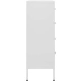 vidaXL Predalnik bela 80x35x101,5 cm jeklo | Shoptok.si