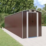 vidaXL Vrtna lopa temno rjava 192x772x223 cm pocinkano jeklo Cene