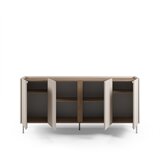 Marckeric Krem/u prirodnoj boji komoda u dekoru hrasta 180x82x40 cm Lucile – | shoptok.hr
