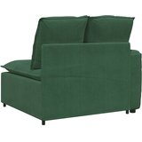  Modularni kauč s naslonom za ruke i jastucima tamnozelene boje 100 cm | shoptok.hr