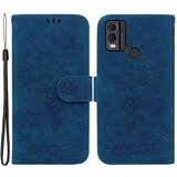 INORCO Usnjena torbica za telefon z denarnico za Nokia C22, zaščitni ovitek za stojalo z vtisnjenim metuljem vrtnice, (22036460) Cene