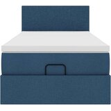  Otomanski krevet s madracem plavi 100x200 cm tkanine | shoptok.hr