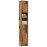 vidaXL Kopalniška omarica starinski les 32x25,5x190 cm iverna plošča | Shoptok.si
