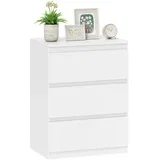 Komoda iverna plošča 60D x 40Š x 79V cm Bela, (5000242528)