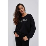 Marisse Women's Sweatshirt L-Bl-4007 Black Cene