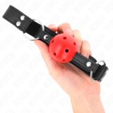 Kink Gag Breathable With Double River Leather (4,5 Cm) | Shoptok.si